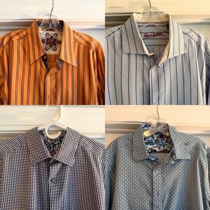 Robert Graham Men's 4 shirt bundle